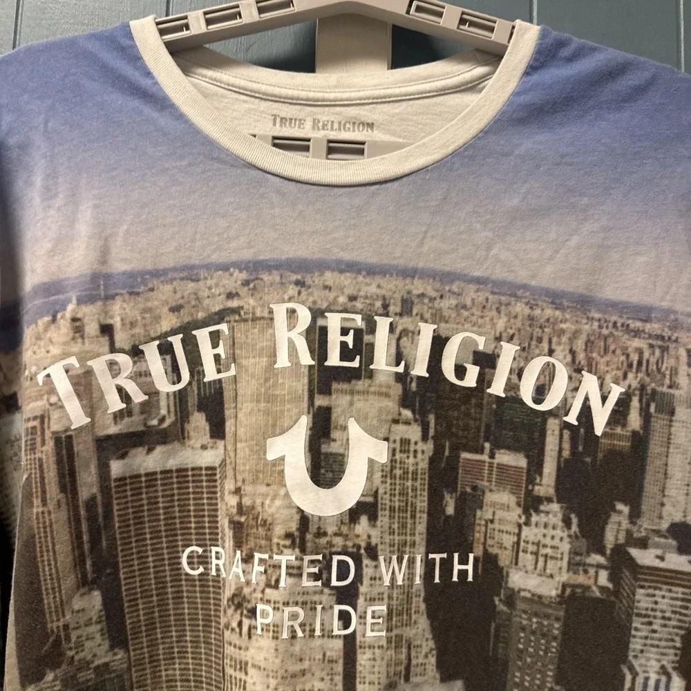 Vintage true religion graphic tee T shirt City street‎ size XL Tshirt